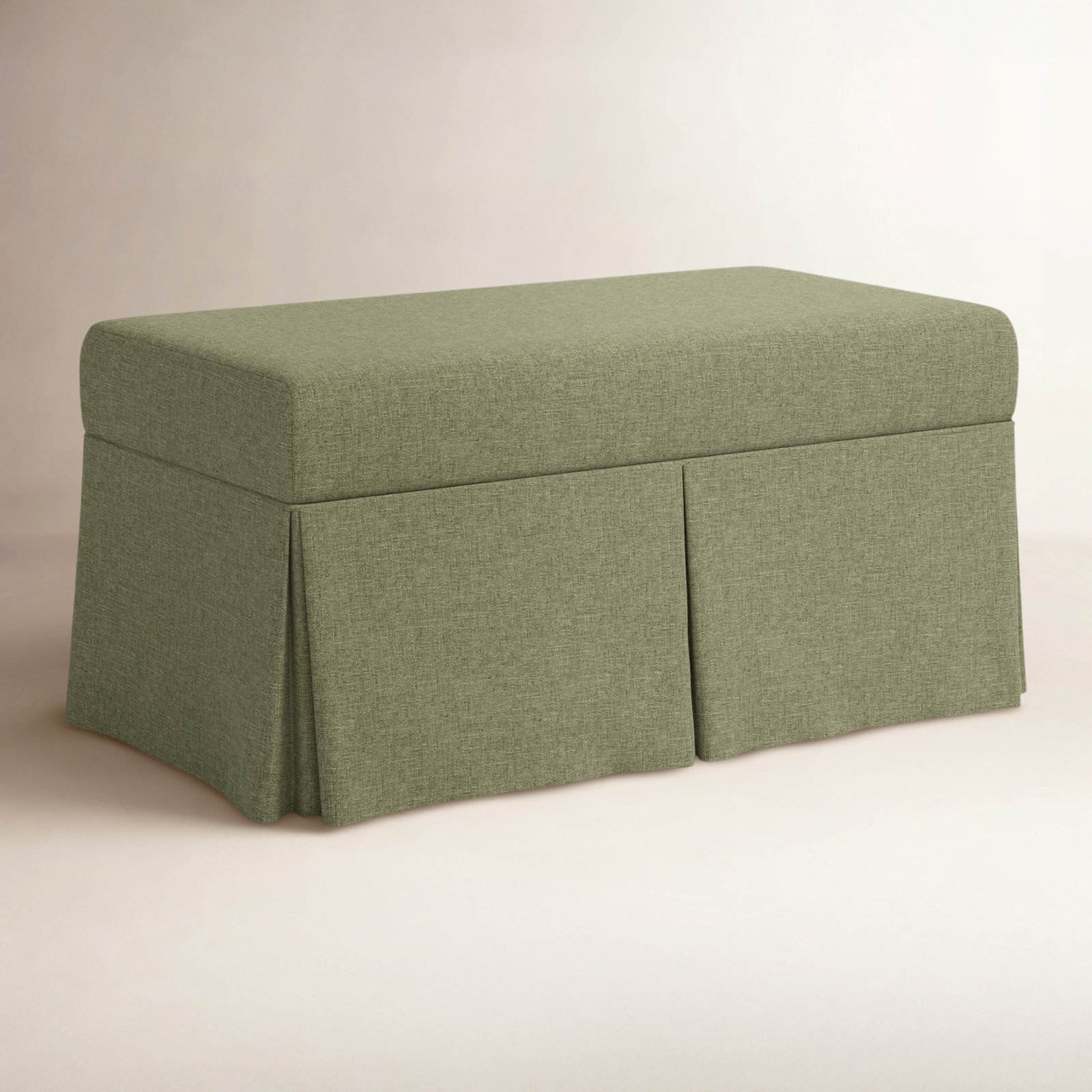 Wyatt Storage Bench, Zuma Laurel Textured Linen
