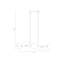 Luminaire suspendu rectangulaire à 6 lumières Keshayla