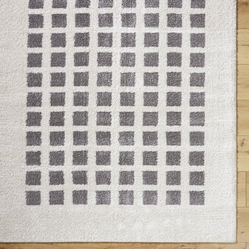 Machine Washable Shaggy Boho Charcoal Area Rug, Rectangle 160 x 213cm
