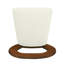 Ensemble de 2 tabourets de comptoir sans accoudoirs (noyer + beige)-1867818755-1867818753