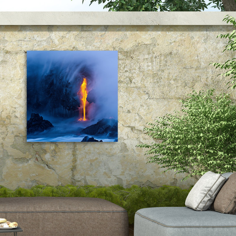 «Miles Morgan Electric Blue», reproduction sur toile, H 18 po x l 18 po