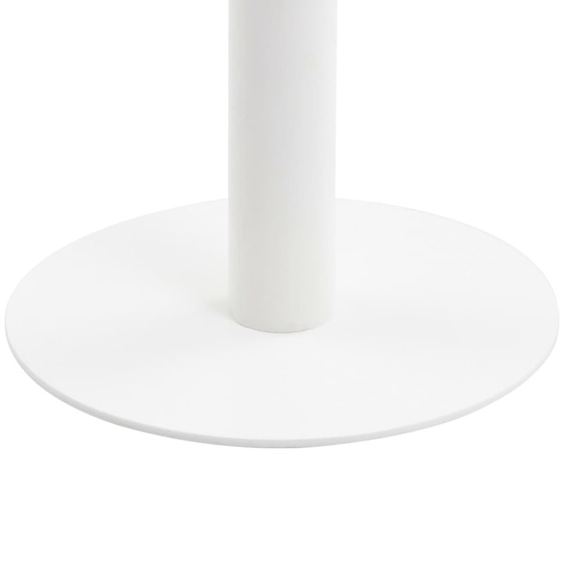 Anaël Round Dining Table, White, H75 x L60 X W60cm