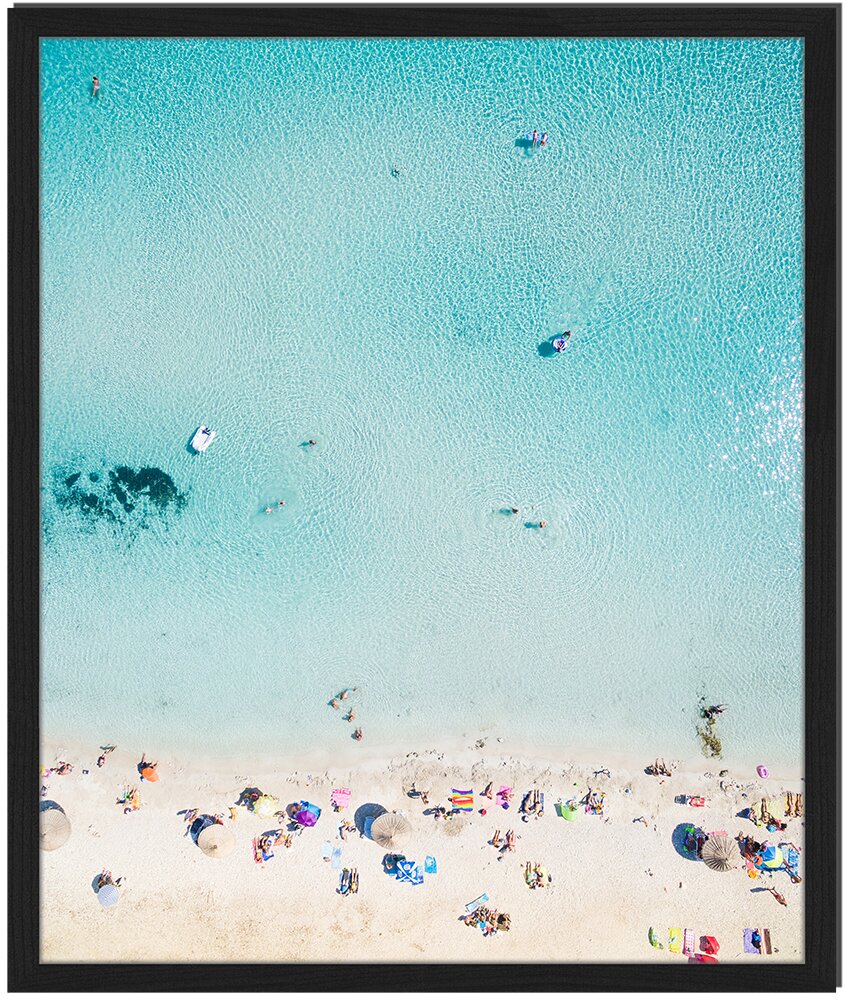 Gerahmtes Poster Sandy Beach, Fotodruck