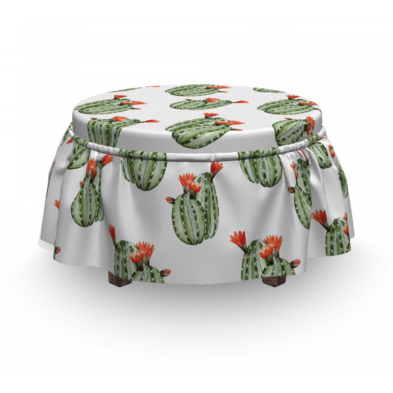 Box Cushion Ottoman Slipcover
