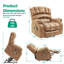 Fauteuil inclinable électrique lève-personne standard de 40,98 po Quartney