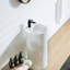 Lavabo de salle de bain à piédestal à surface solide 66S-08