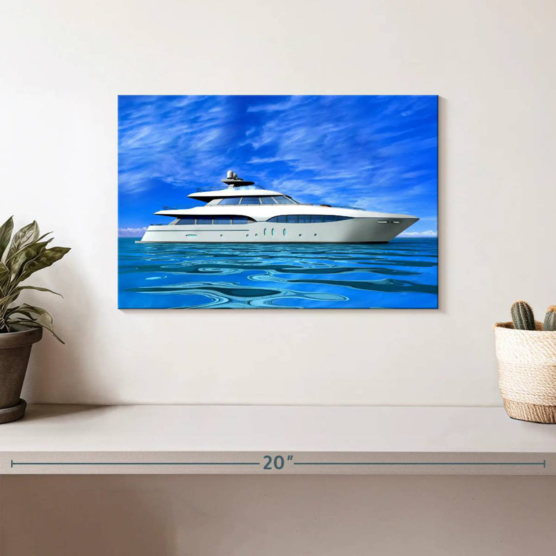 Bateau de luxe Mehar Blue Sky, H 8 po x l 12 po