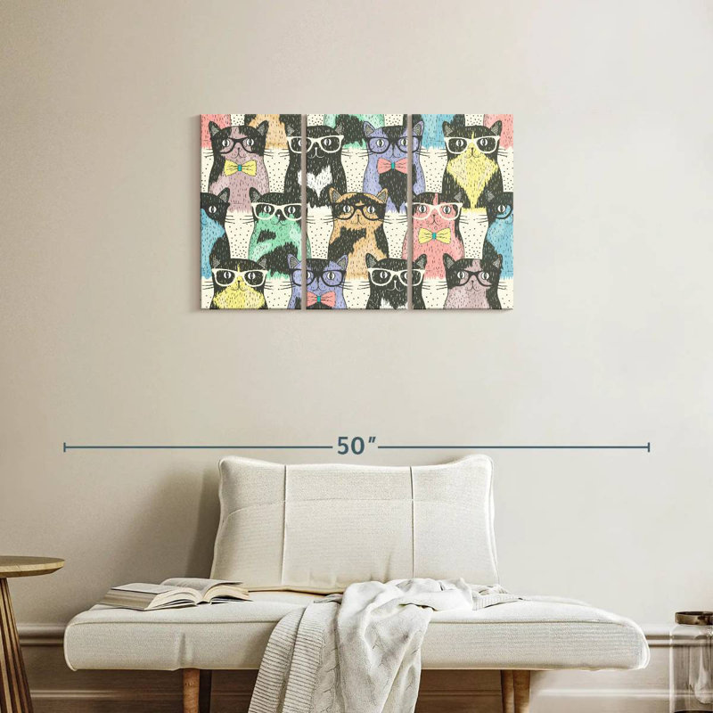 Cool Cats, 20" H x 33" W