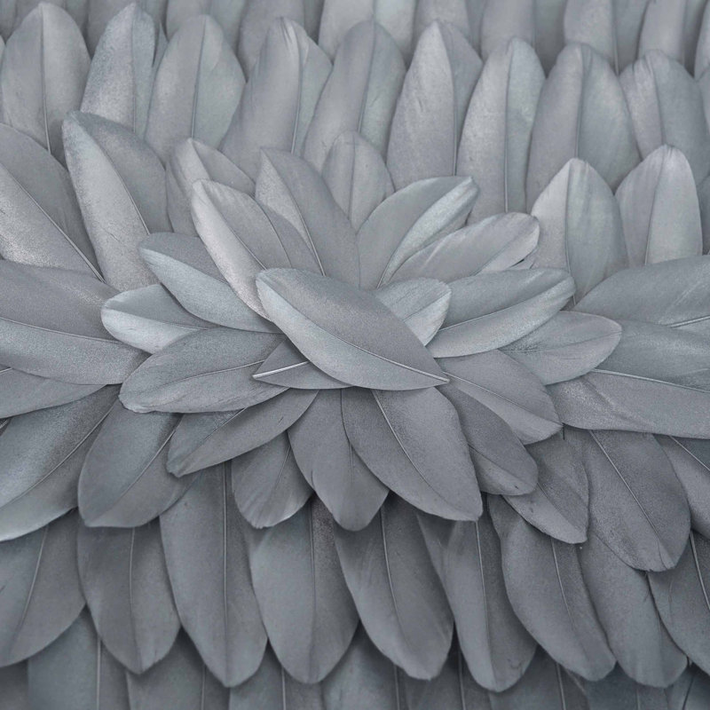 Feather Angles Silver Abstract Shadowbox Feathers by Oliver Gal