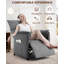 Fauteuil inclinable électrique avec fonction mémoire, fauteuil berçant inclinable en tissu avec accoudoirs latéraux