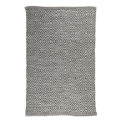 Tapis gris tissé à la main