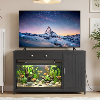 55-75 Gallon Heavy Duty Aquarium Stand with Power Outlets