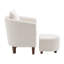 Ebern Designs Helvia Accent Chair and Ottoman Set with Wooden Legs-1248181071