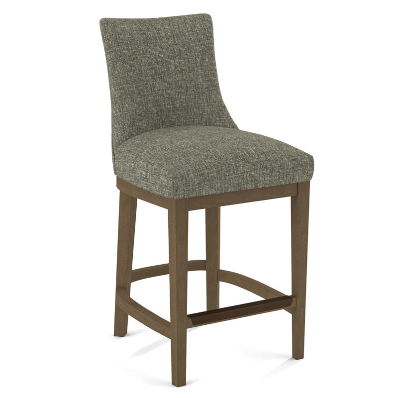 Upholstered Stool, 61585-76, Weathered Gray