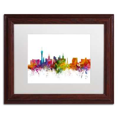 «Las Vegas Nevada Skyline», impression encadrée
