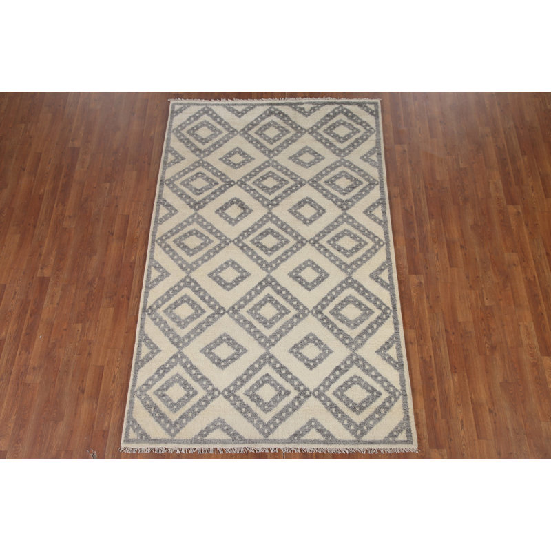 Geometric Moroccan Area Rug 5x8