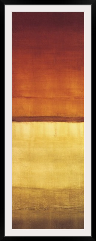 «Color Panel III» par Randy Hibberd, reproduction d'art, Cadre noir, H 44 po x l 20 po x P 1 po