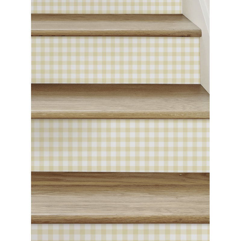 Abstract Non-Wall Damaging Accent, 7.5" H x 48" W, Yellow
