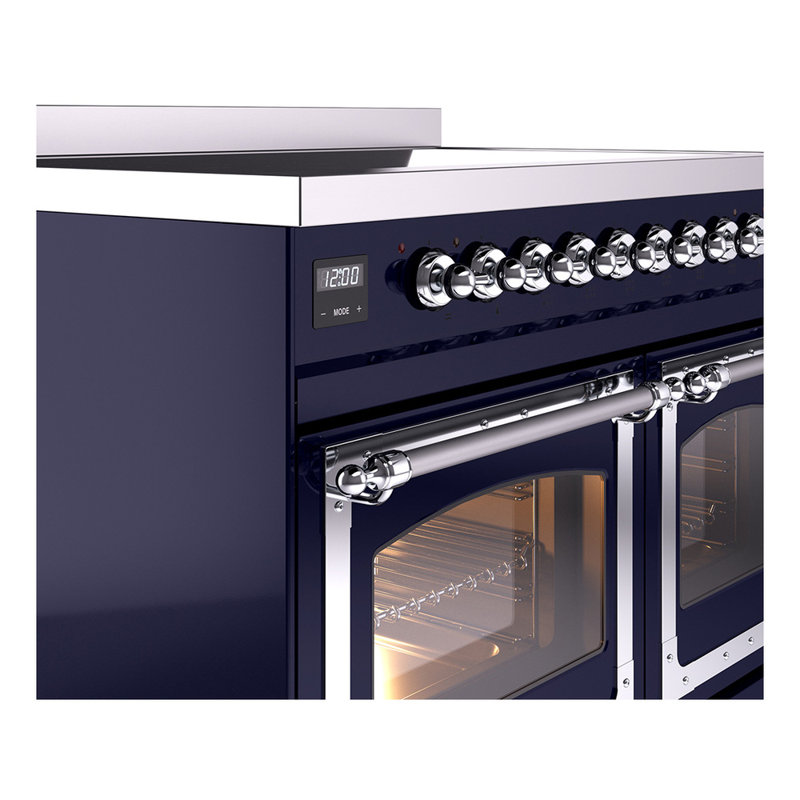 ILVE Nostalgie II Noblesse 40 in Induction Range, Midnight Blue/Chrome