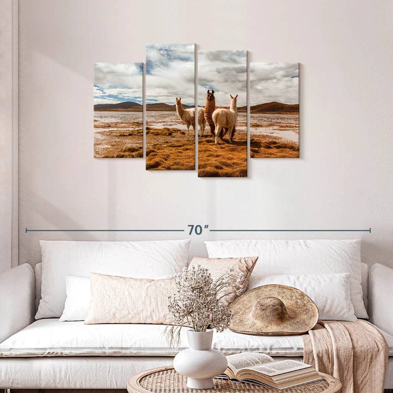 Brampt Desert Alpacas, 27" H x 43" W