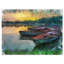 « pêche de bateaux par river aquarelle », reproduction d’art sur toile tendue-308488070