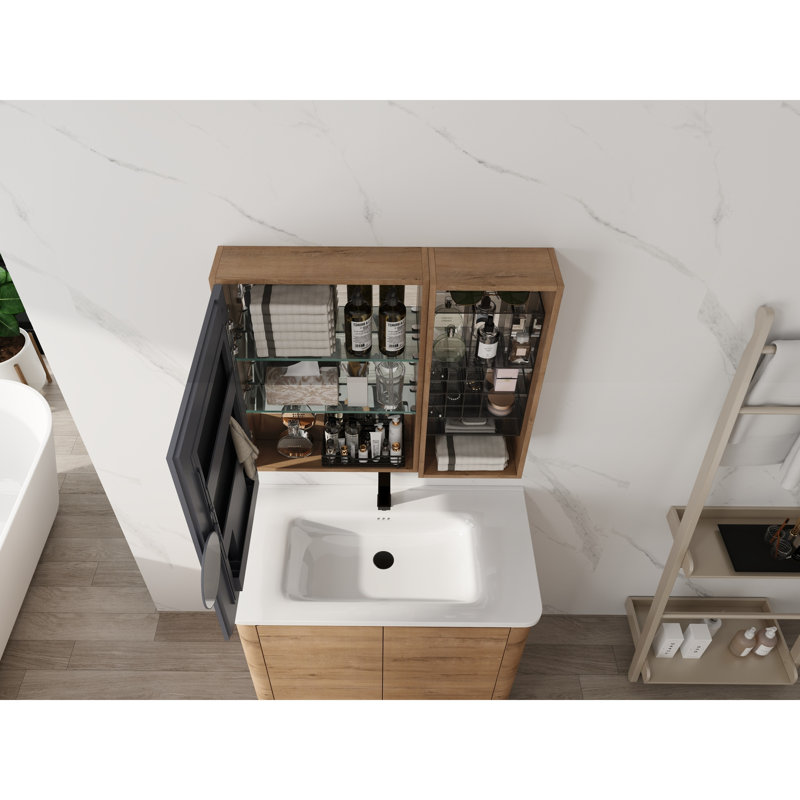 Bathroom Mirror Cabinet with Storage