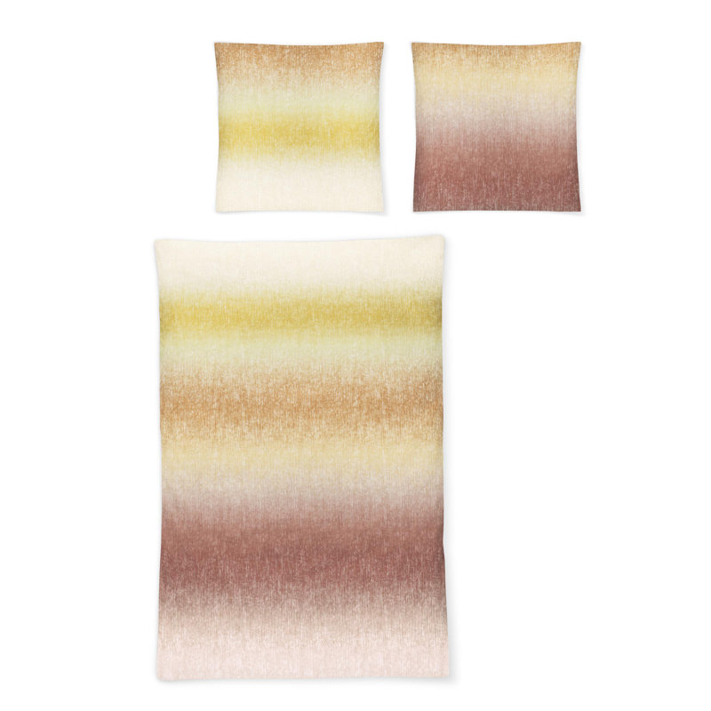 Feel Duvet Cover Set, Copper, 155 x 200cm Duvet Cover + 1 Pillowcase 