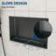 Niche de douche en acier inoxydable 21 po x 13 po, noir bronze-743575849