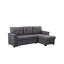 Canapé-lit modulaire réversible de 84 po avec méridienne de rangement, ports de chargement USB et poche-123139026