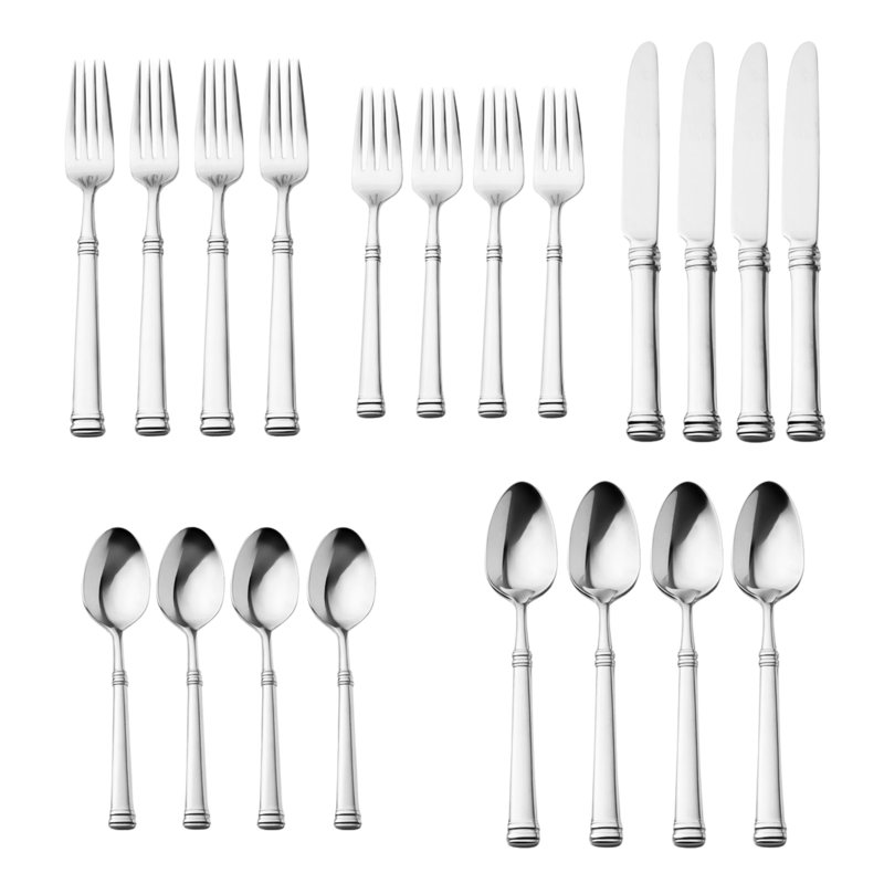 Ensemble de 20 pièces en acier inoxydable à miroir Bramasole 18/10, service pour 4
