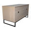 Maison de chat brun, 48,64 po x 21,17 po, 26,73 po, 76,4 lb, avec tapis à griffes, style moderne pour les chambres à coucher à l'intérieur, panneau de particules et bois de maison - utilisation appropriée,
