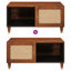 Solid Wood Coffee Table with Storage