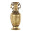 Vase en métal doré vieilli avec poignées à volutes Riney