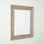 Delicate Basketweave Rectangle Solid Wood Mirror