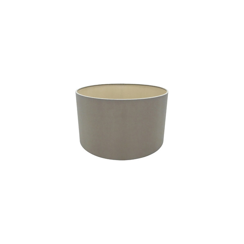 Cotton Drum Lamp Shade, 17cmH x 30cm W x 30cm D, Taupe
