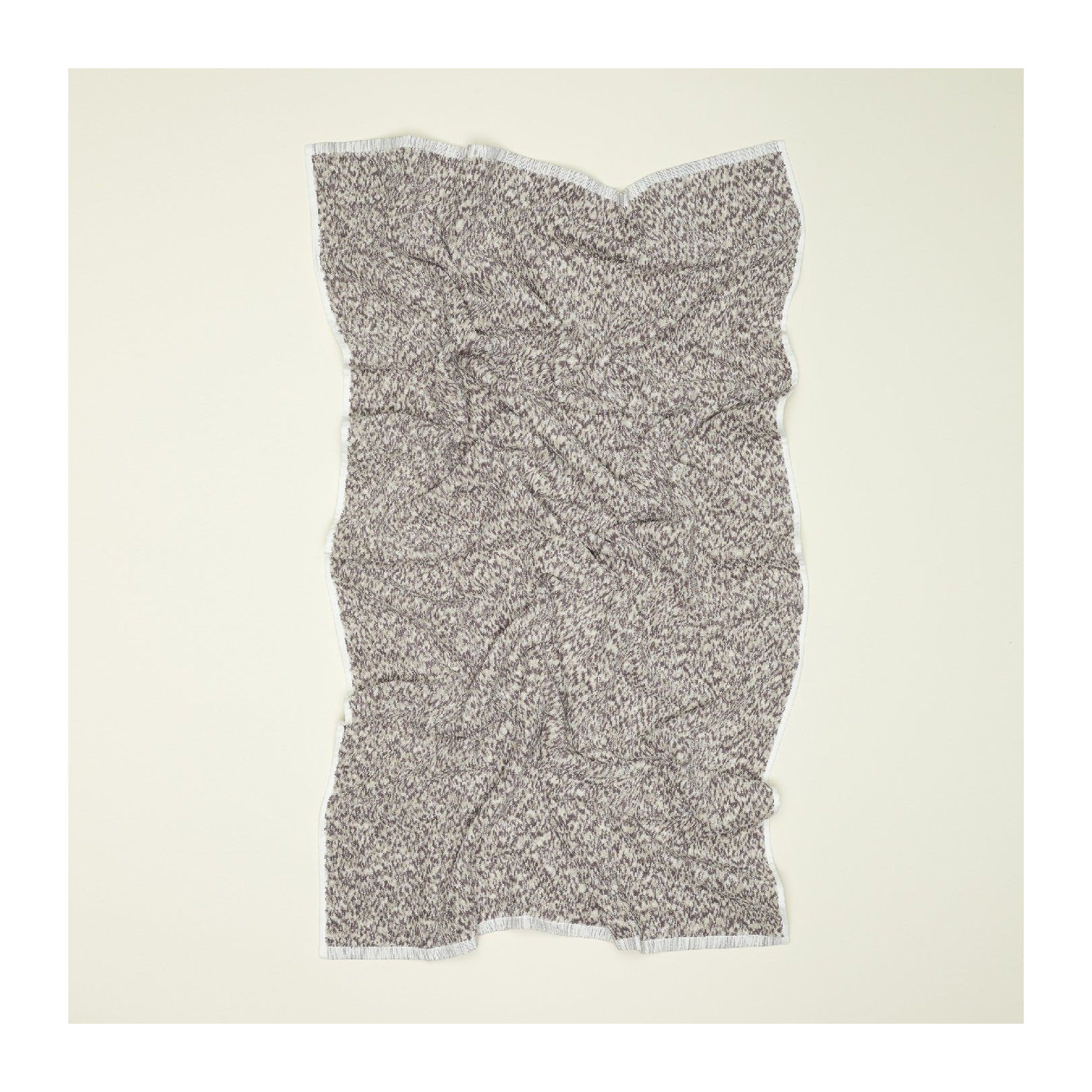  Cotton, Light Gray/Dark Gray, Hand Towel - 1 Pack