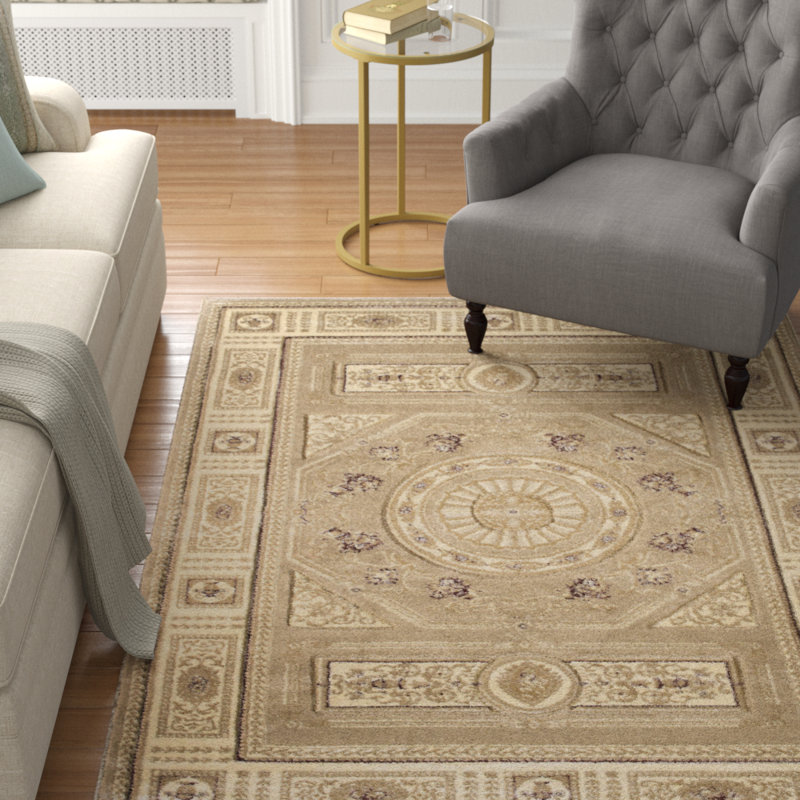 Tapis beige Amera, Rectangle 1 pi 10 po x 3 pi