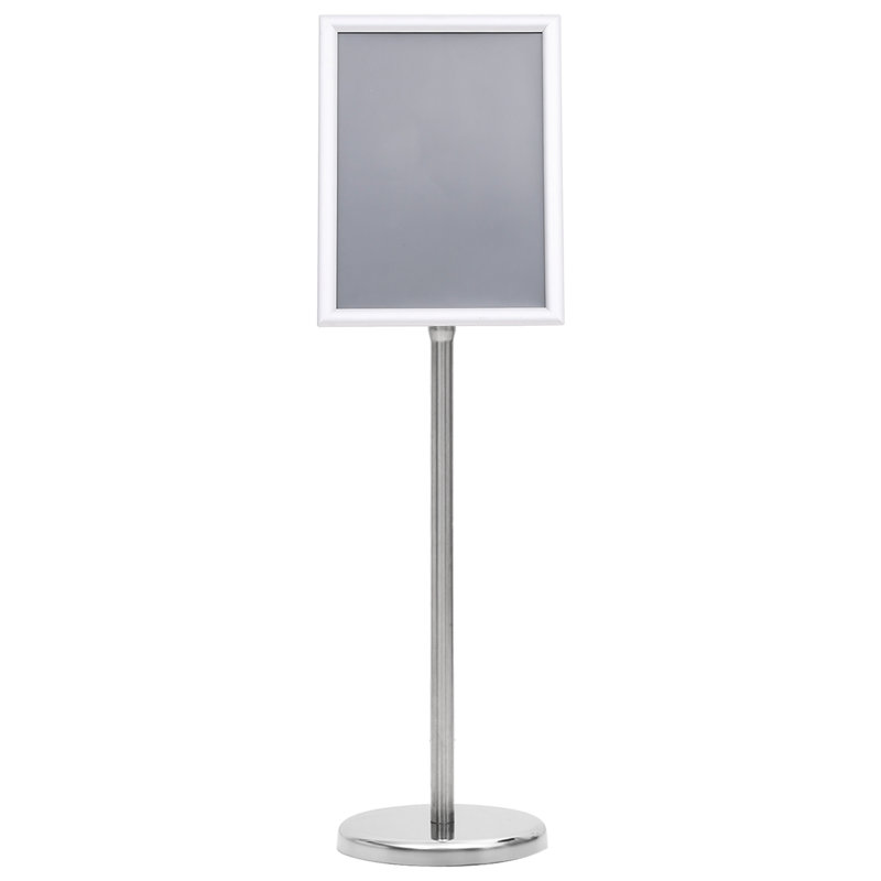 Présentoir à affiche Vidaxl A4 en aluminium 2 pièces