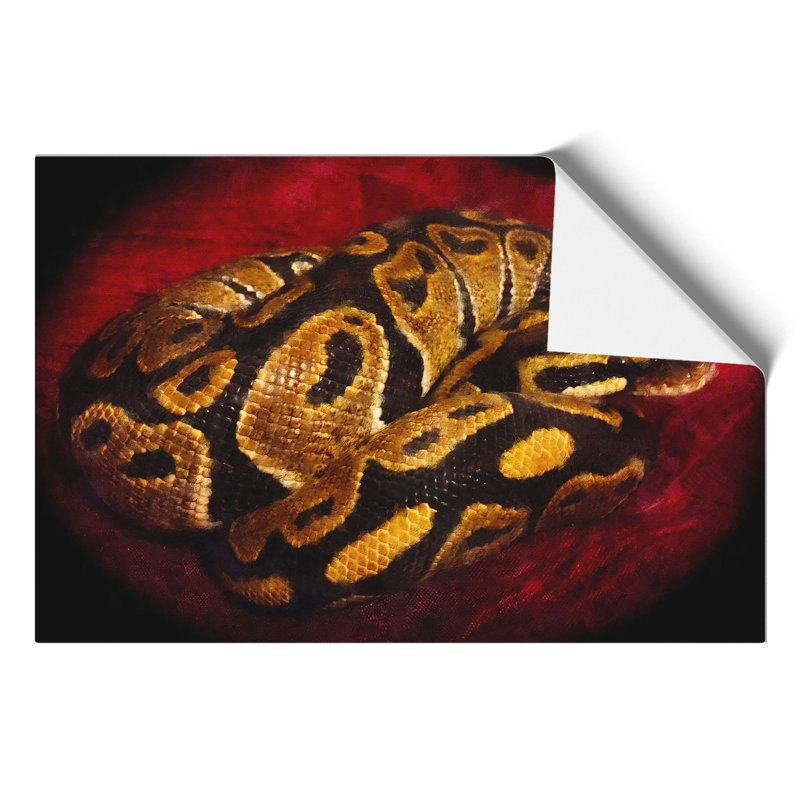 Python Snake Painting - Frameless Print, 42cm H x 59cm W x 0.1cm D