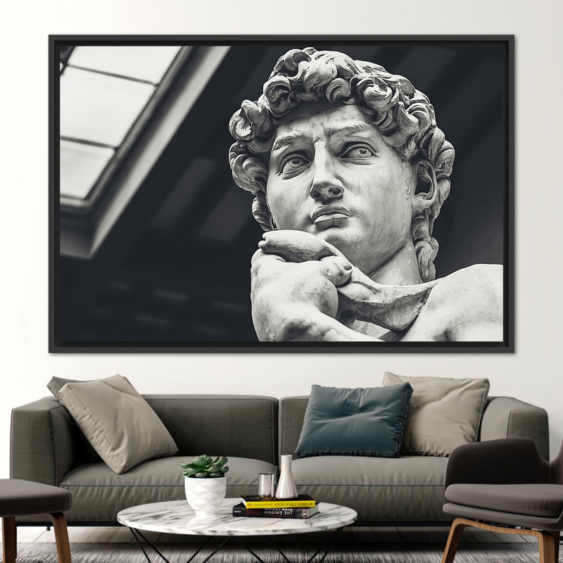 Print on Canvas, 50 cm H x 70 cm W, Black Floater Framed