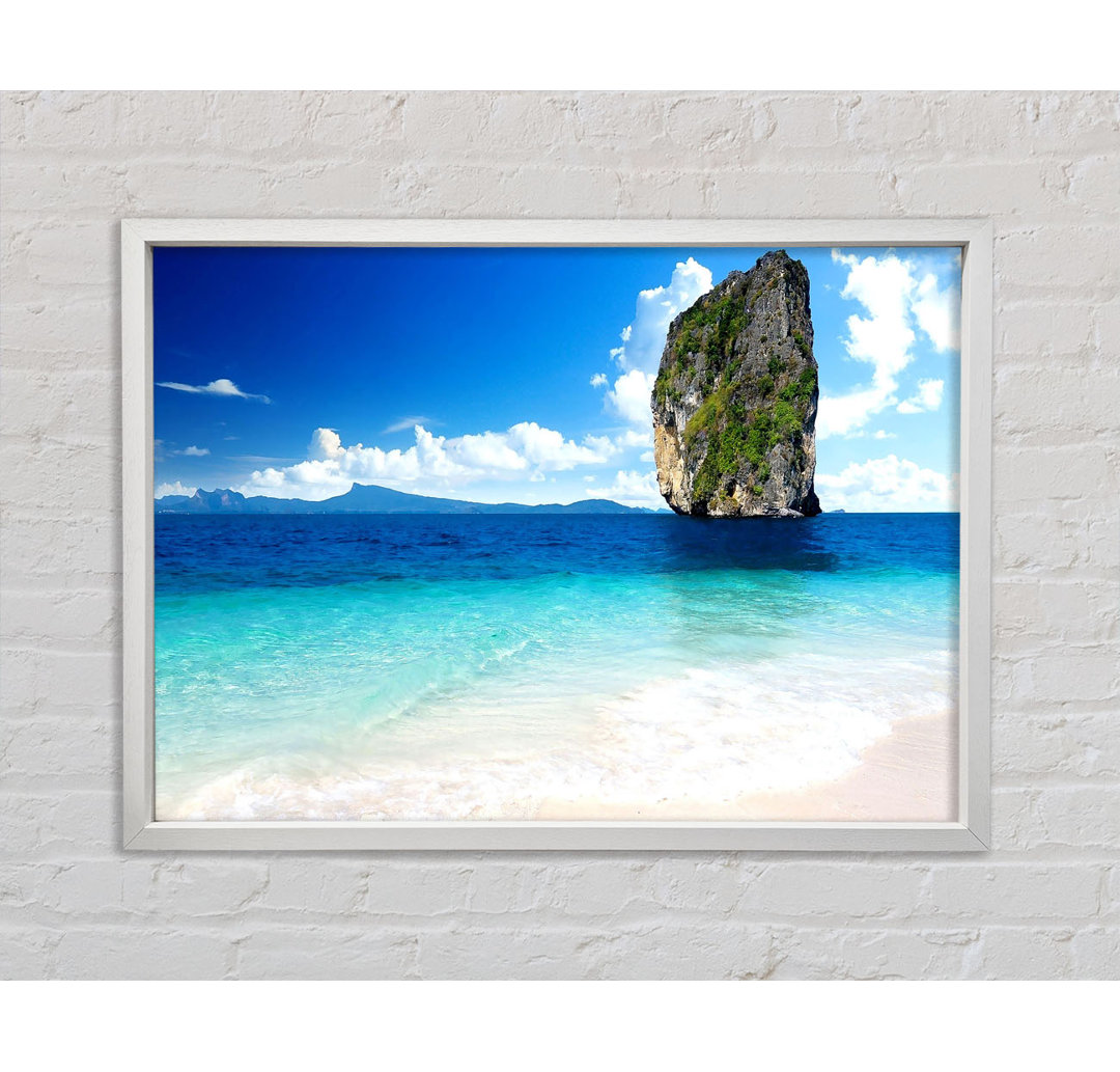 Sea Rock Thailand - Einzelner Bilderrahmen Kunstdrucke auf Leinwand