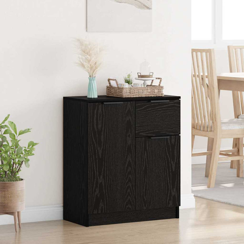60cm Sideboard, Black Oak