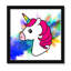 Art sur toile licorne arc-en-ciel-47848640-47848629