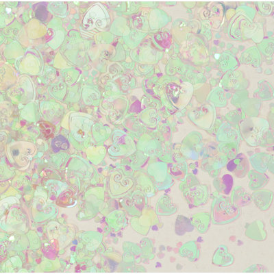 Confettis irisé hearts