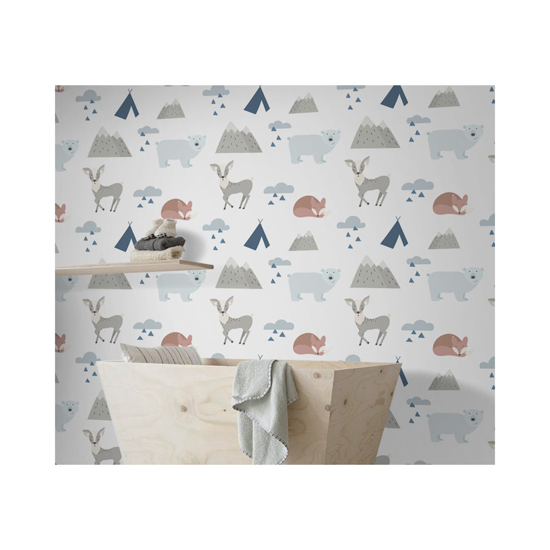 Betha 2.5m x 2.5m Matte Mural, 152 x 104cm