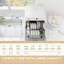 Lave-vaisselle de comptoir avec 5 programmes de lavage