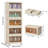 5-layer collapsible storage bins with magnetic doors,plastic lockers with wheels