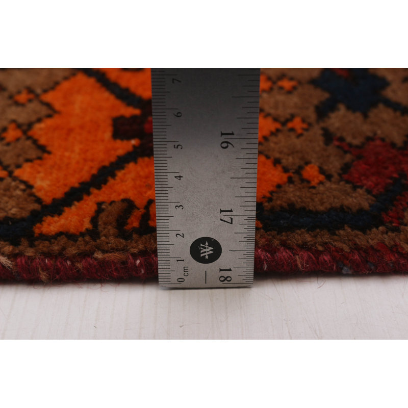 Aruna One-of-a-Kind Runner 3'7" X 9'11" 1990s Runner Wool Area Rug