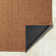 Rectangle Jual Machine Woven Polypropylene Area Rug in Rust/Brown