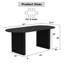 Table de salle à manger ovale en chêne noir L 67 po x P 33,5 po-27274677-27274667